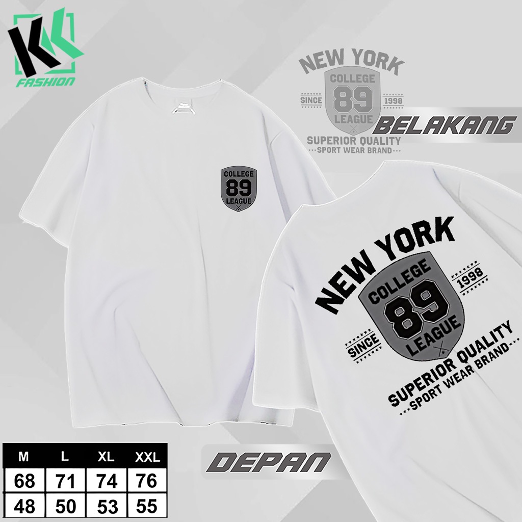 เสื้อยืดแขนสั้นผู้ชายวัสดุหวี 24ส รุ่นใหม่ 2025 ลายถนนนิวยอร์กสไตล์อเมริกันการพิมพ์สกรีน Dtf