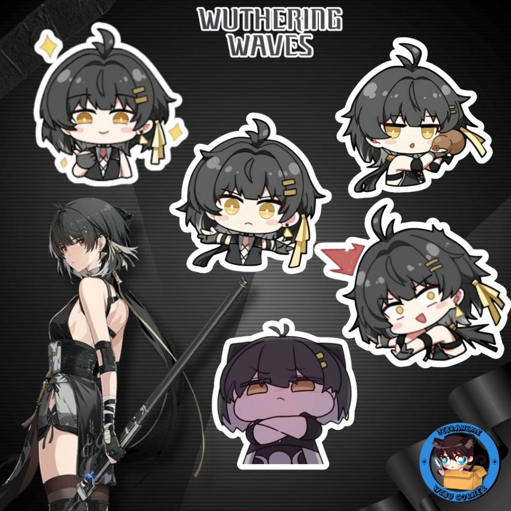 GANTUNGAN ROVER WUTHERING WAVES ACRYLIC KEYCHAIN / ROVER ชาย WUTHERING WAVES สายรัดโทรศัพท์