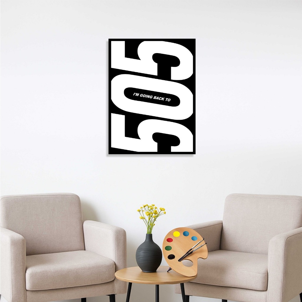 Minimalist Aesthetic Wall Decorative - 505 Arctic Monkeys Poster Display & Nice Design