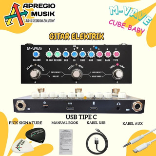 M-Vave MVAVE Cuvave Cube Baby Cubebaby elektrik electric Multi Efek Peda Gitar Rechargeable Effect guitar Original