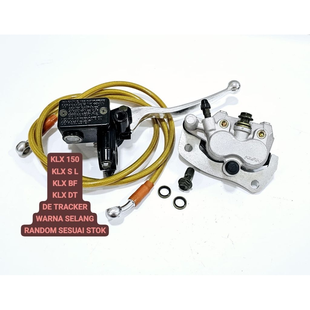 ด้านหน้า CALIPER KLX 150 KLX SL KLX BF KLX DT DE TRACKER D TRACKER KAWASAKI UPPER ชุดเบรคท่อแหวน BOL