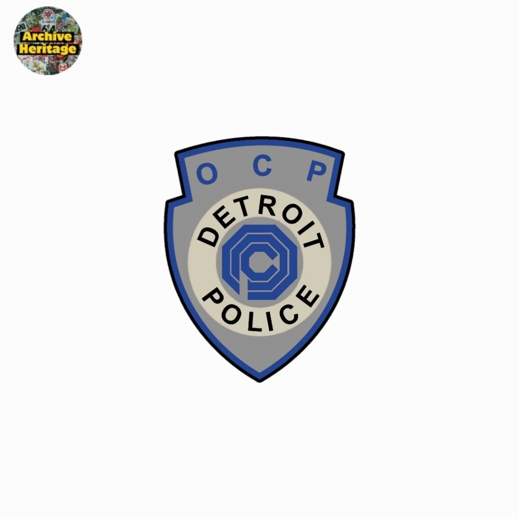 Detroit Police Department omni robocop สติ๊กเกอร์