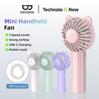 Goojodoq 3000mAh KIPAS ANGIN MINI GENGGAM Cute / Kipas Lipat PORTABLE / Mini Fan