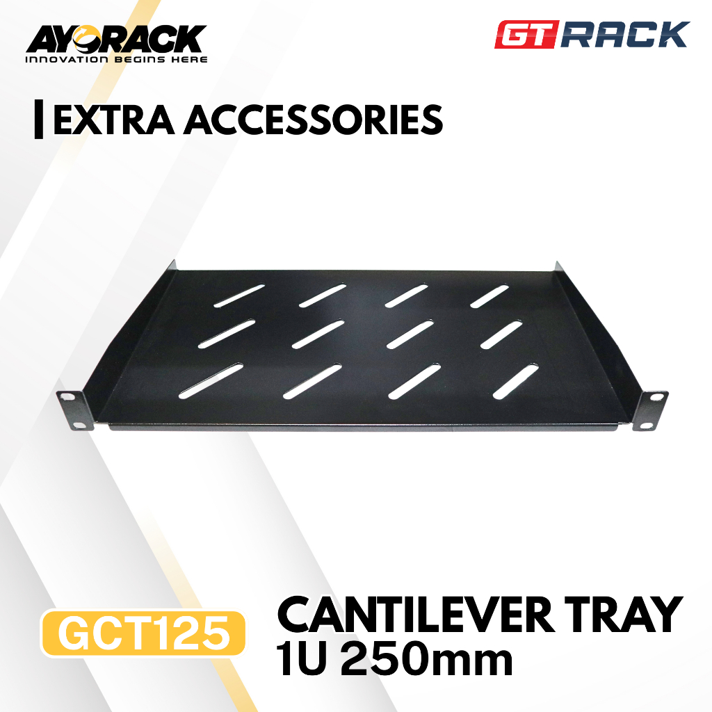 GT CANTILEVER TRAY DEPTH 250MM GCT125 – 1U EXTRA SHELF SERVER RACK – อุปกรณ์เสริม SERVER RACK GT RAC