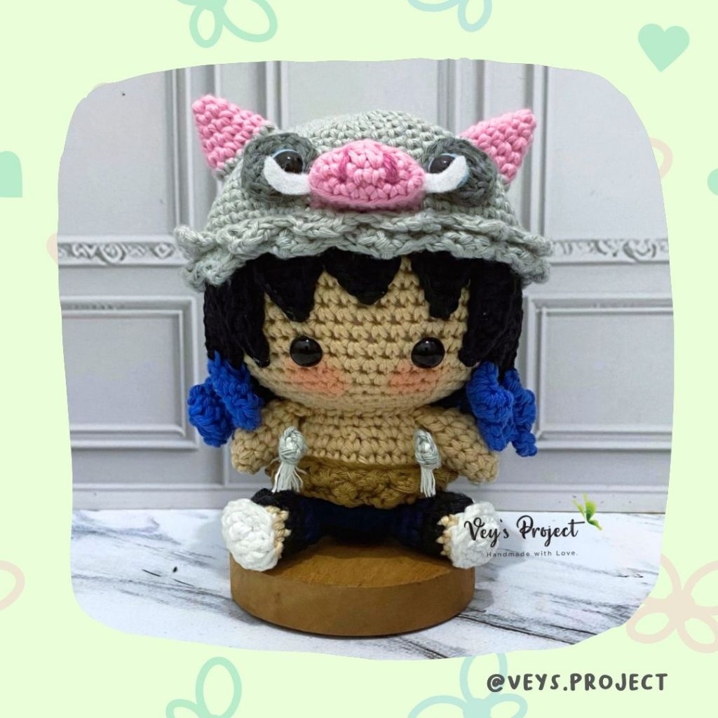 ตุ๊กตาถัก Inosuke Demon Slayer - Inosuke Demon Slayer Amigurumi