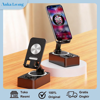Anka Living 3 in 1 Multifungsi HP Stand+Bluetooth Speaker+PowerBank 360° Foldable Phone Holder