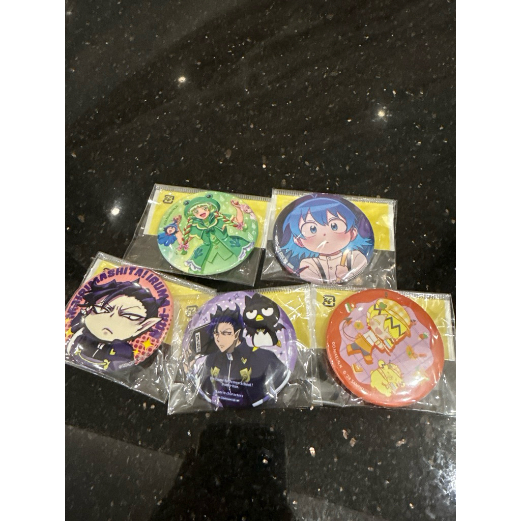 มาริมาชิตะ! Iruma Kun Character Pin Badge Iruma Clara Kalego Shax