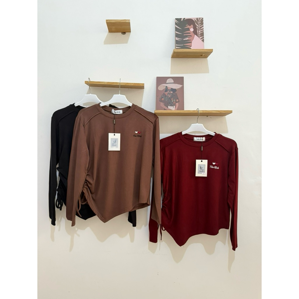 SL361 | เสื้อยืด LONG-SLEEVED by THE RICH IMPORT BANGKOK | เสื้อยืด LONG-SLEEVED สําหรับผู้หญิง | เส