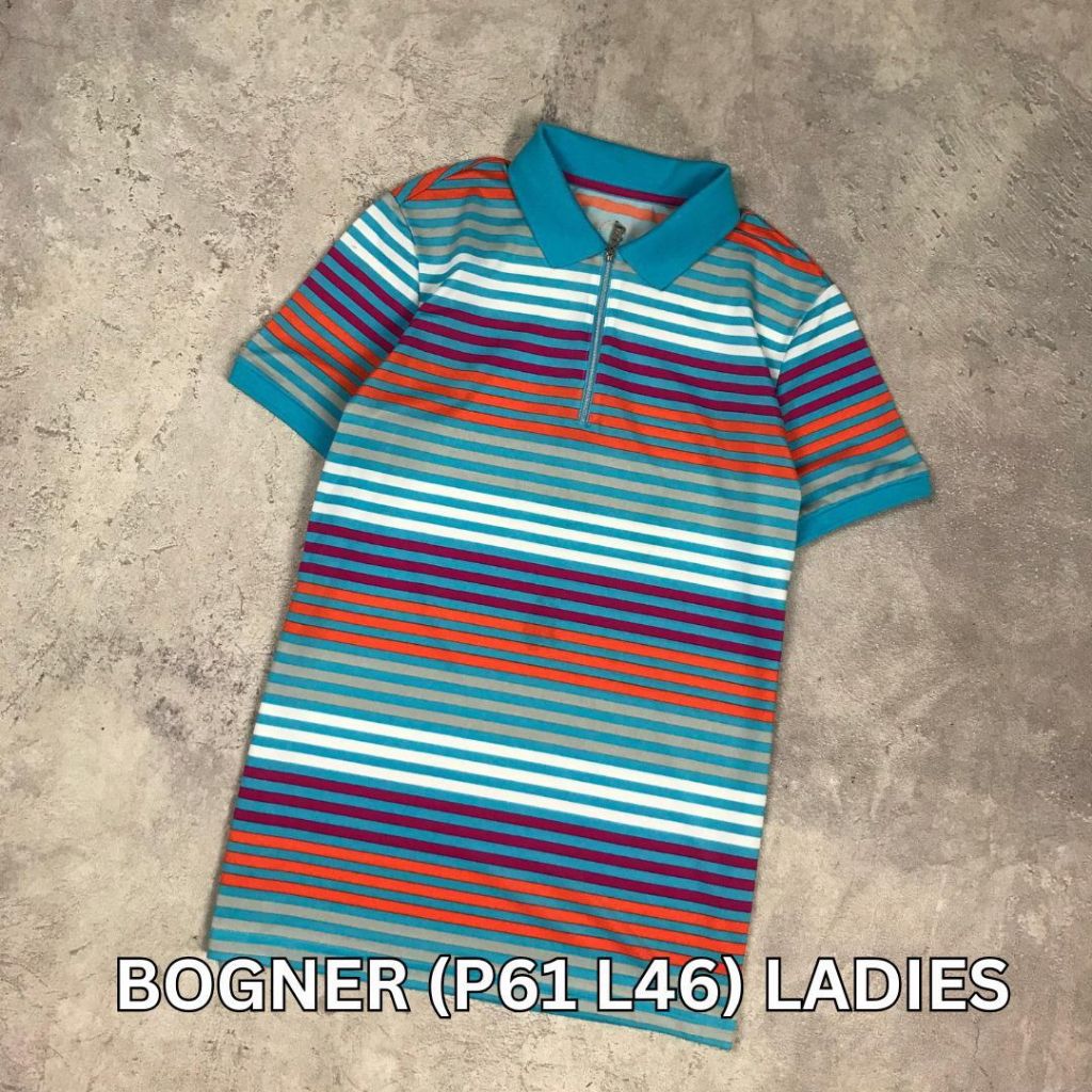 BOGNER Golf สุภาพสตรีผู้หญิงสาวเสื้อยืดคอปกเสื้อโปโลเทนนิส Jersey Padel Dryfit
