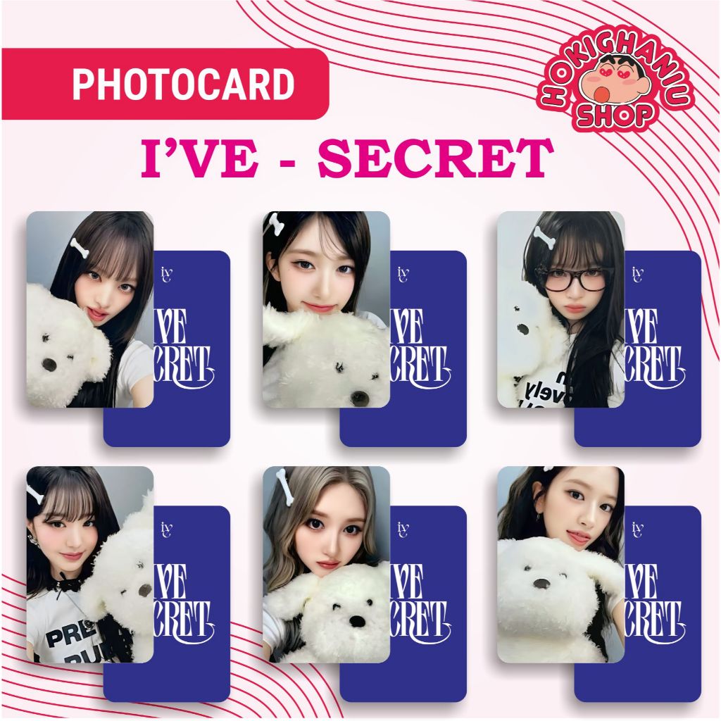 Photocard IVE - SECRET Unnofficial Premium 1 ชุด มี 6 ชิ้น