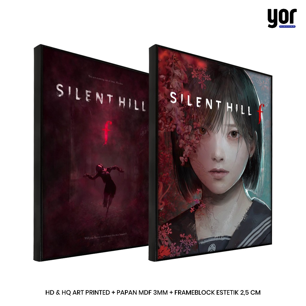 Yordecor Silent Hill Poster f Frameblock - การตกแต่งผนังสุนทรียศาสตร์