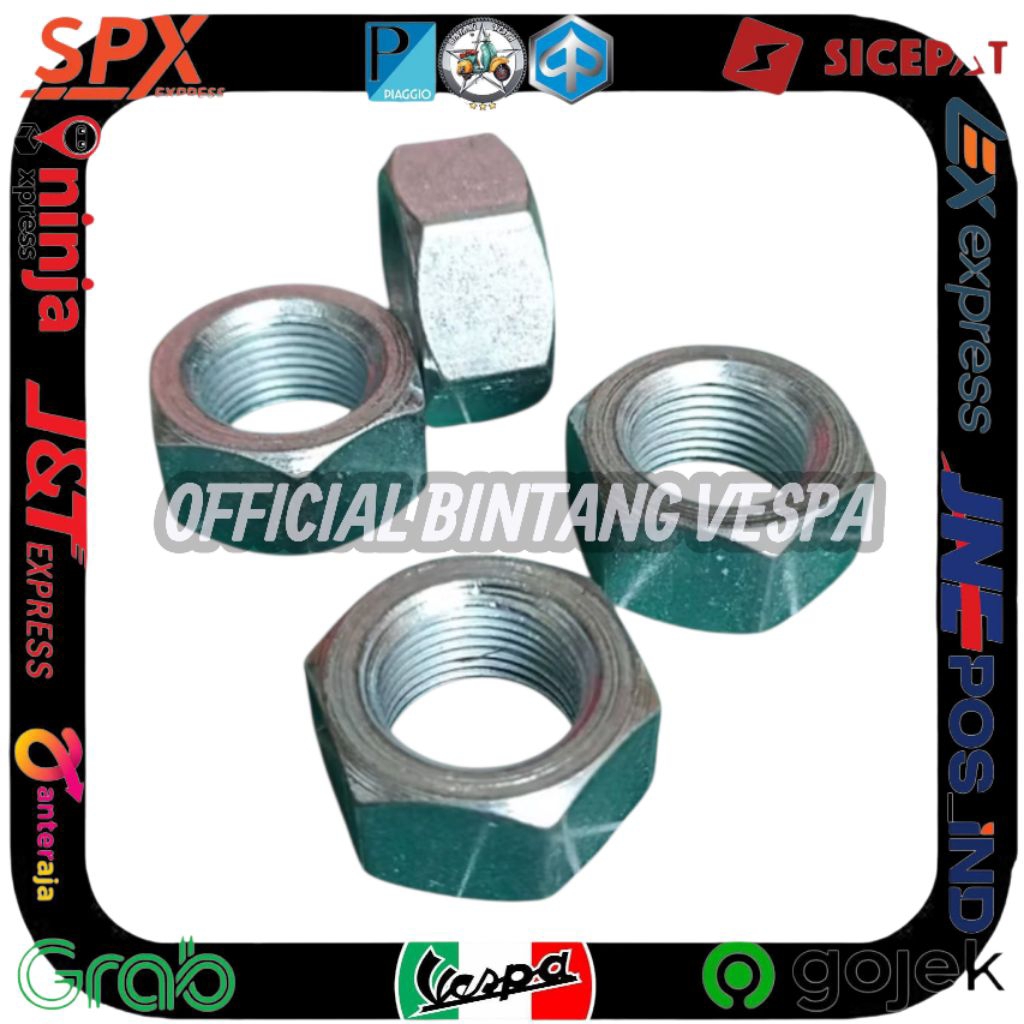 Vespa excel exclusive strada น็อตล้อหลัง 24 น๊อตล้อกุญแจ