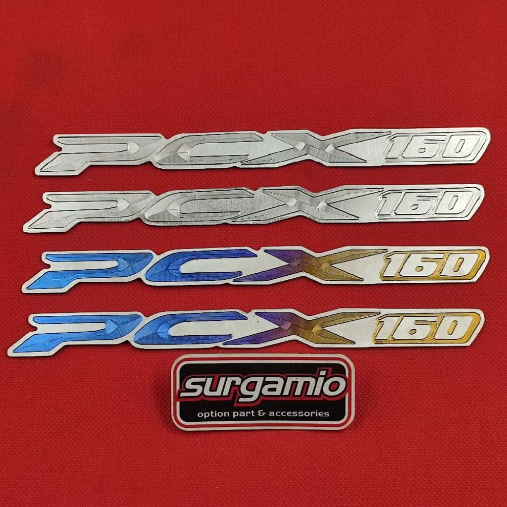 Original Vietnam Pcx 160 Titanium Body Logo Emblem (คู่)