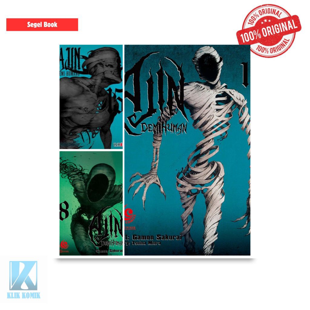 การ์ตูนมังงะ Ajin สําหรับการ์ตูนระดับต้นฉบับ Gamon Sakurai ของมนุษย์
