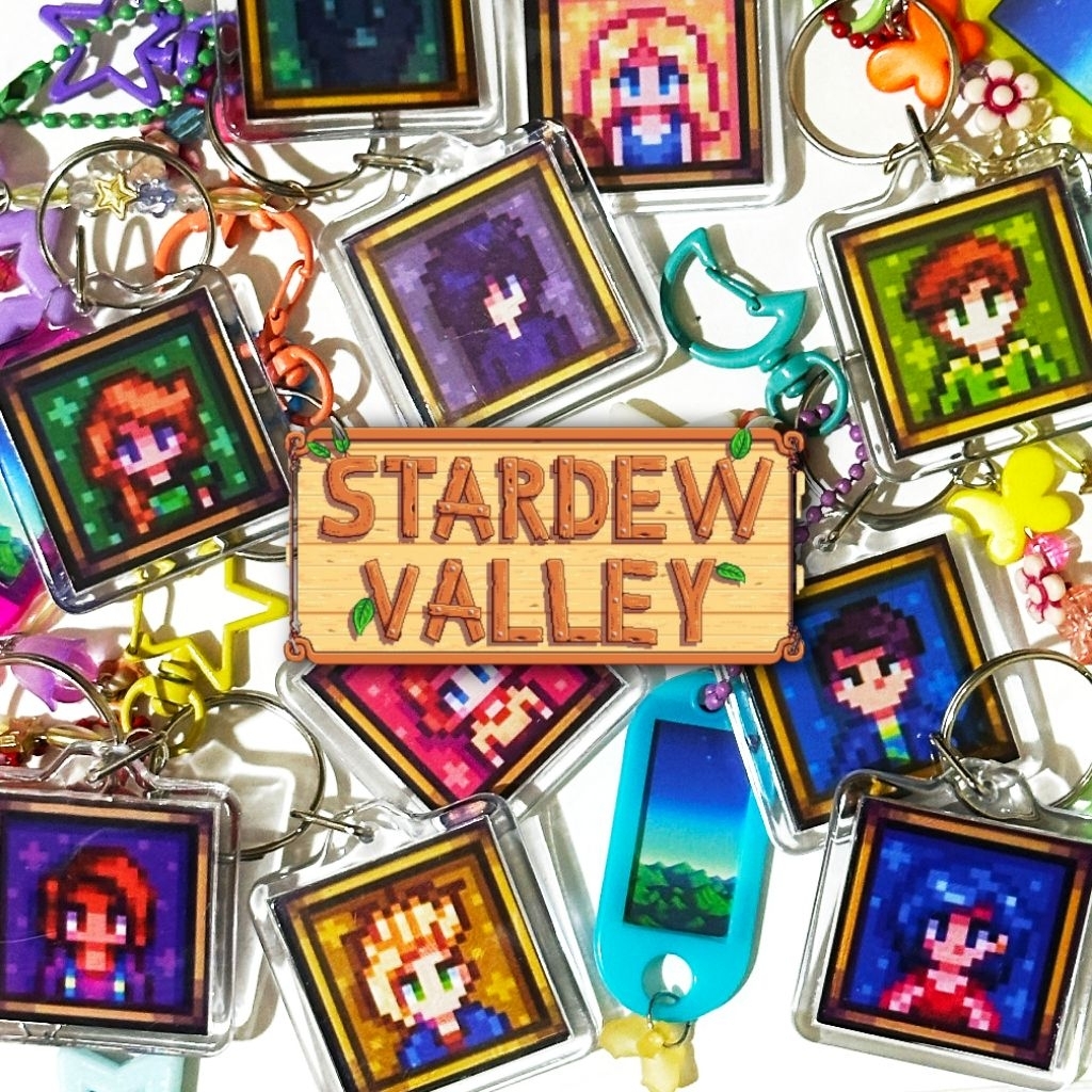 พวงกุญแจภาพหุบเขา GANTUNGAN Stardew | พวงกุญแจ Sdv (โดยโซอาร์บิต)