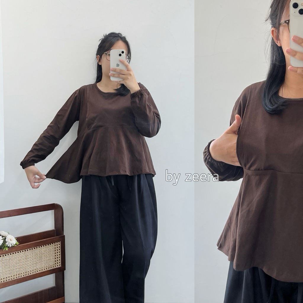 HANNA PEPLUM Nursing WEAR PREGANCY FRIENDLY Nursing CLOTHES BY ZEERA