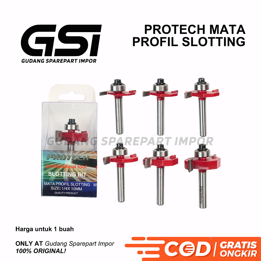 MATA PROTECH Sloting Bit 3mm, 4mm, 5mm, 6mm, 8mm, 10mm / Slotting Bit Router Bit