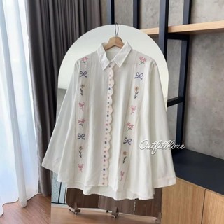 KAVILA BLOUSE KOREAN BORDIR TERBARU RAYON TWILL PREMIUM