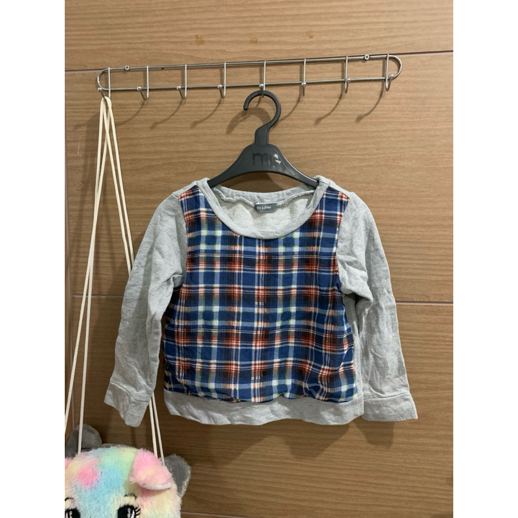 1-3 (Y) เสื้อ Petit Editer สีเทาสําหรับเด็ก Unisex