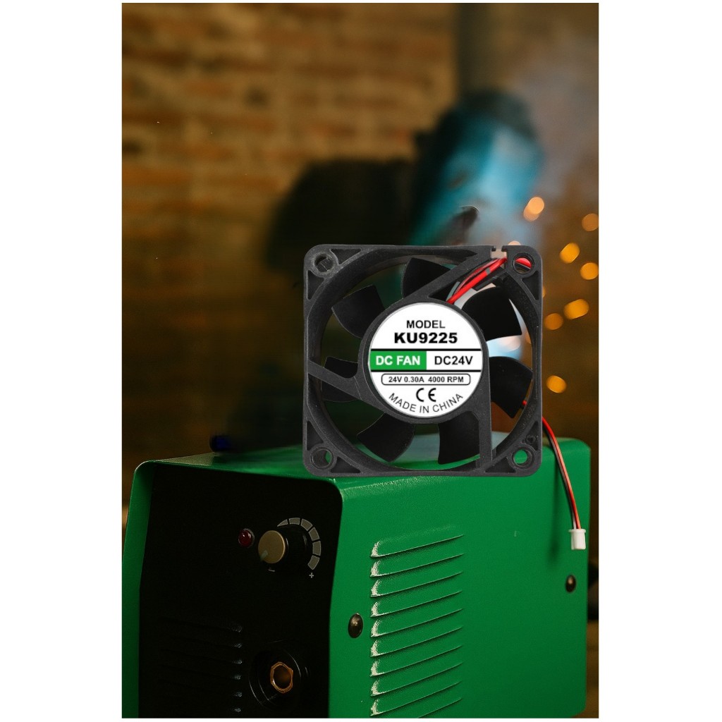 MESIN 24V DC 6 ซม.WELDING MACHINE COOLING FAN / 6 ซม. COOLING FAN 6X6X2.5 ซม.0.30A 4000RPM