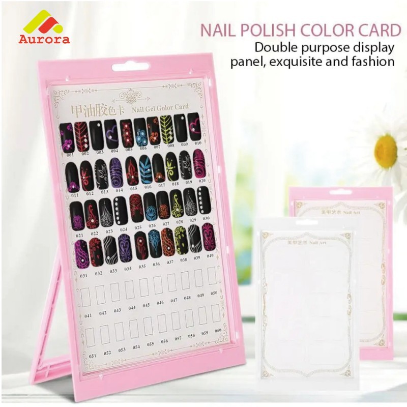 Nail Art Frame Nail Art Nail Board Nail Art Make False Nail Studio Display ขาตั้งเล็บที่สะดวกสบายและ