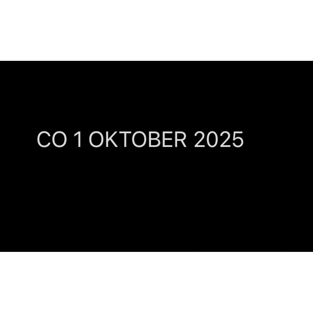 CO 1 OCTOBER 2025***