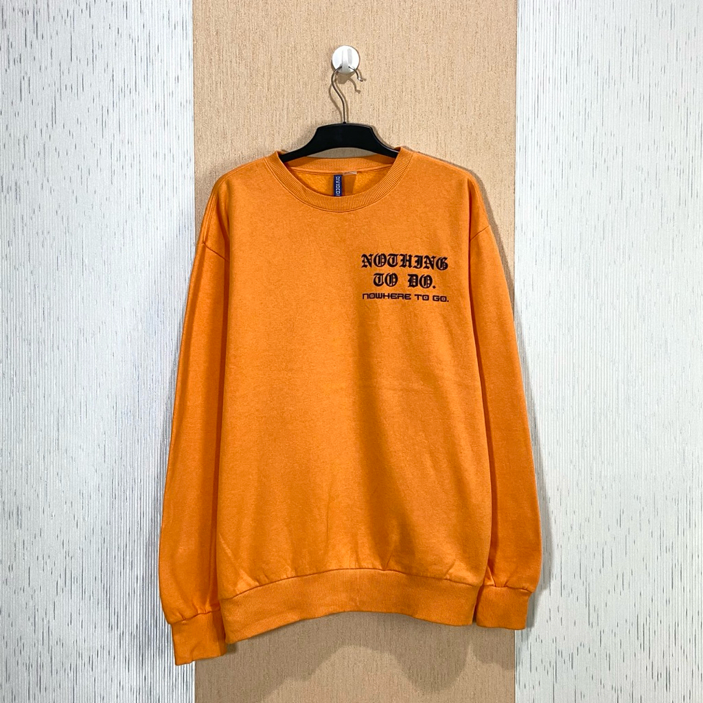 H&M Oversize Crewneck / เสื้อกันหนาวผู้ชายและผู้หญิง / Size M