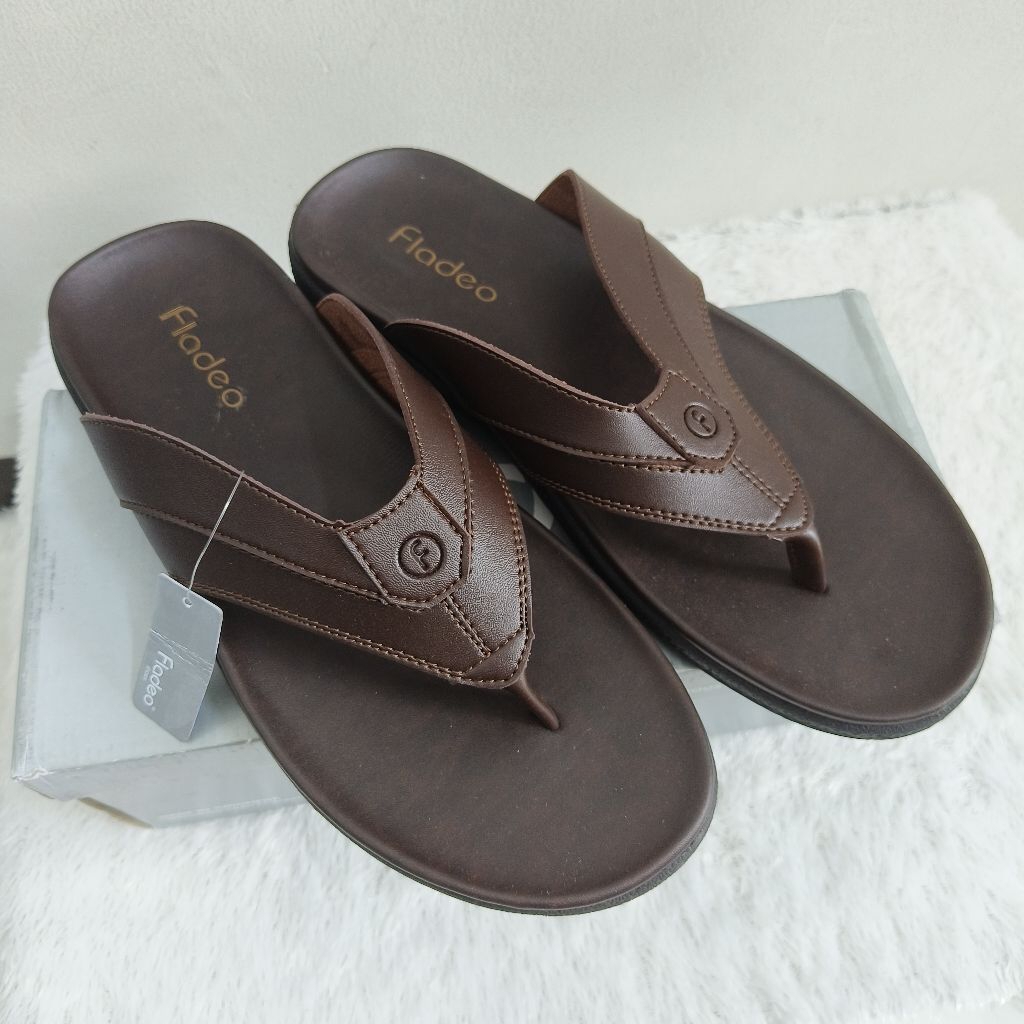 FLADEO COFFEE FLIP-FLIP SANDALS SIZE 42