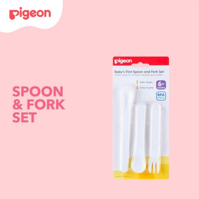 ชุดช้อนและส้อม Pigeon baby first
