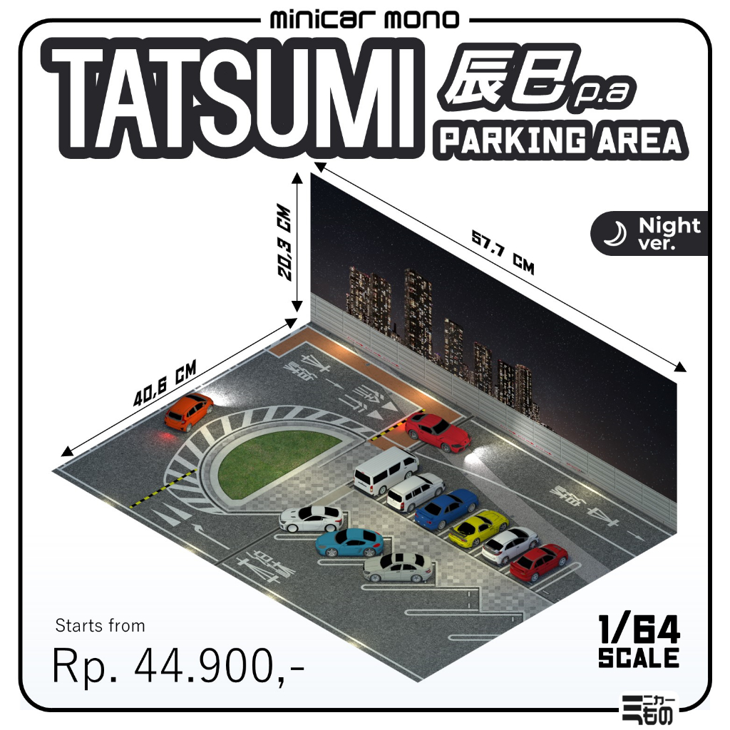 Diorama Sheet Parking - Tatsumi Parking Area Night ver.-