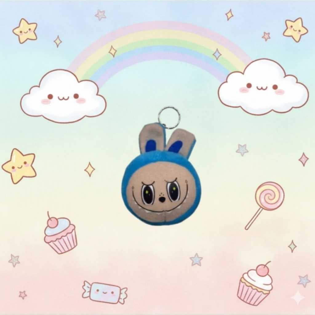 GANTUNGAN พวงกุญแจตุ๊กตาฟักทอง 15 ซม. / พวงกุญแจตุ๊กตาฟักทอง The Monsters Exiting Macaron