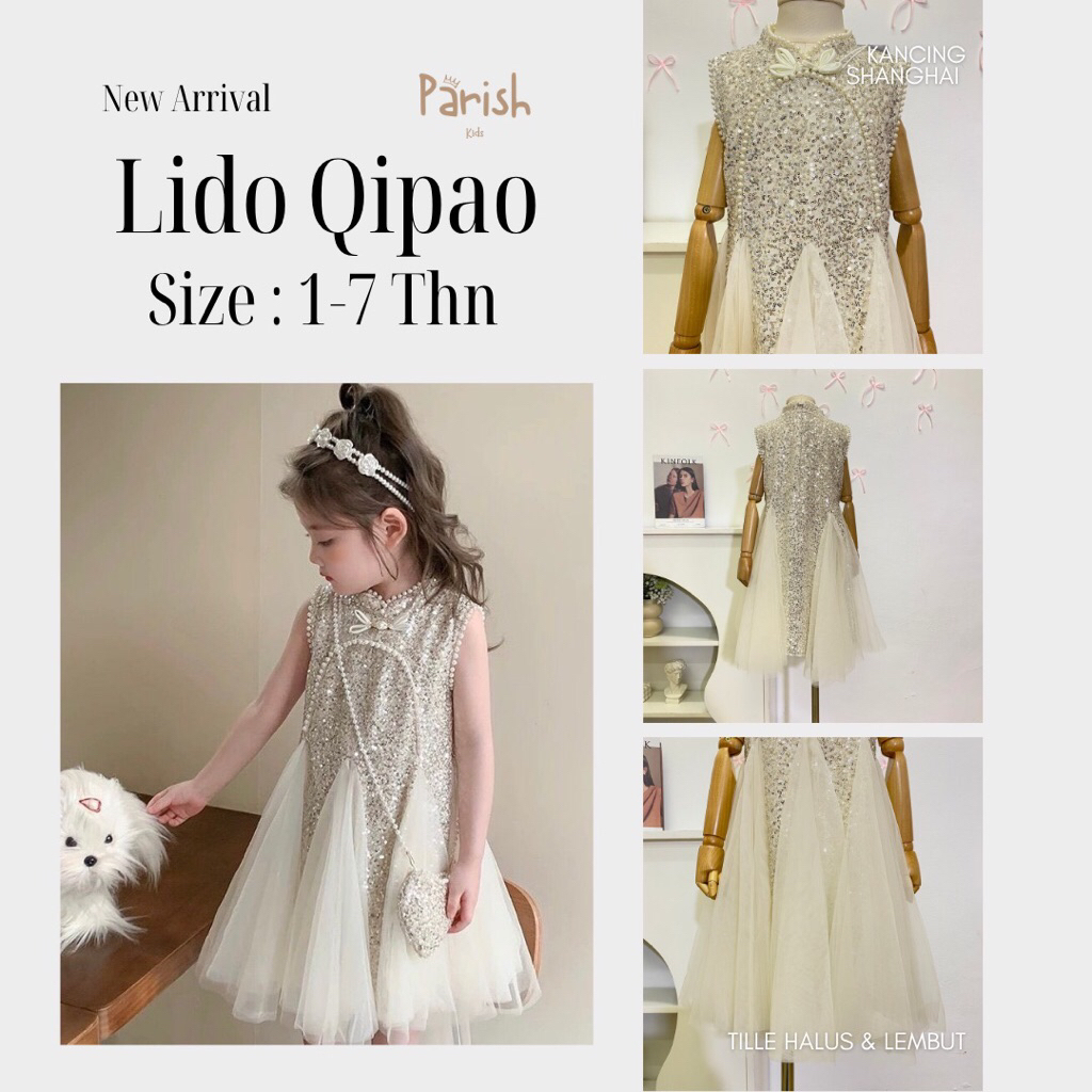 Lido Sequins Qipao Dress / Mini Dress Qipao Party Girls
