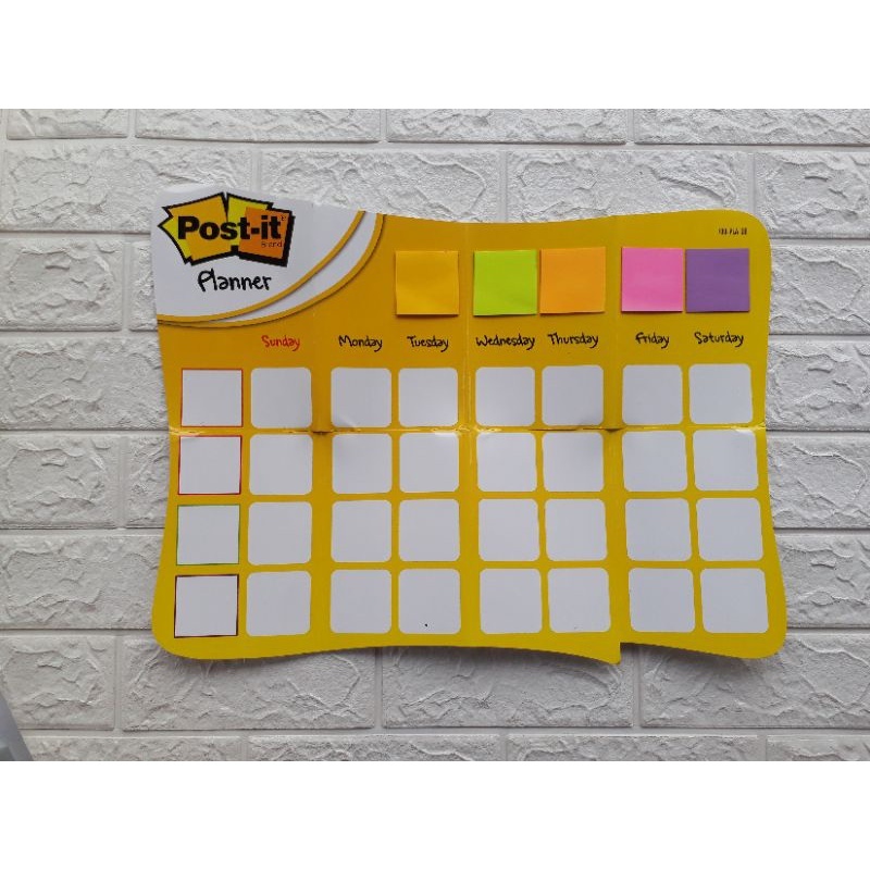 Post-it Planner 730-PLA-DB Sticky Note 3M 730 Memo