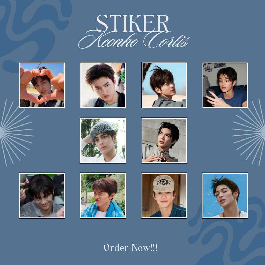 Keonho สมาชิก Kpop Cortis ไวนิลสติกเกอร์กันน้ํา 10 ชิ้น
