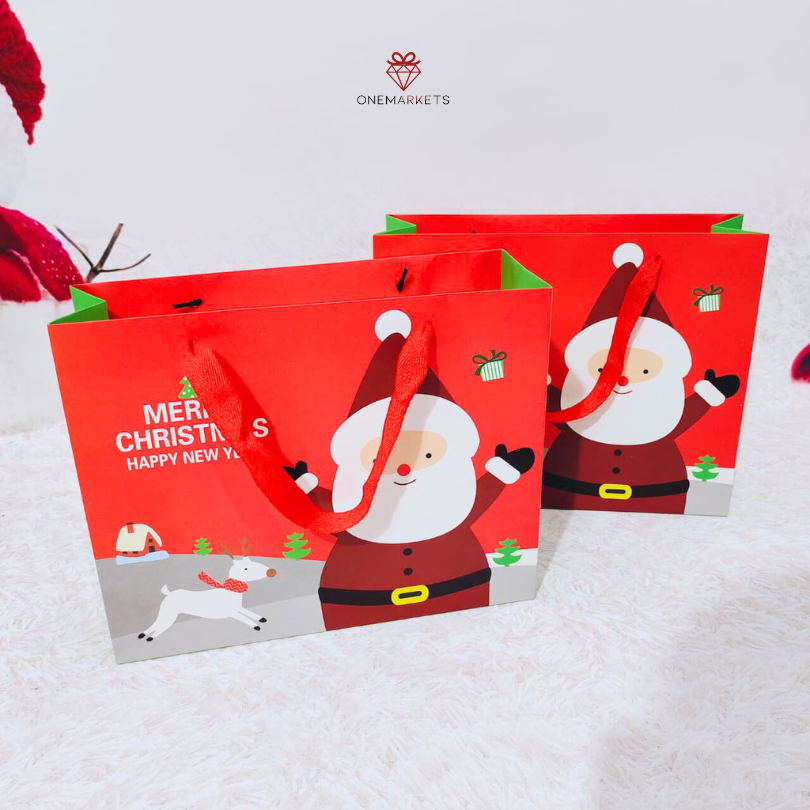 Christmas Gift Box – Santa Motif Christmas Paper Bag – Hampers Box 30*10*24cm - GB168