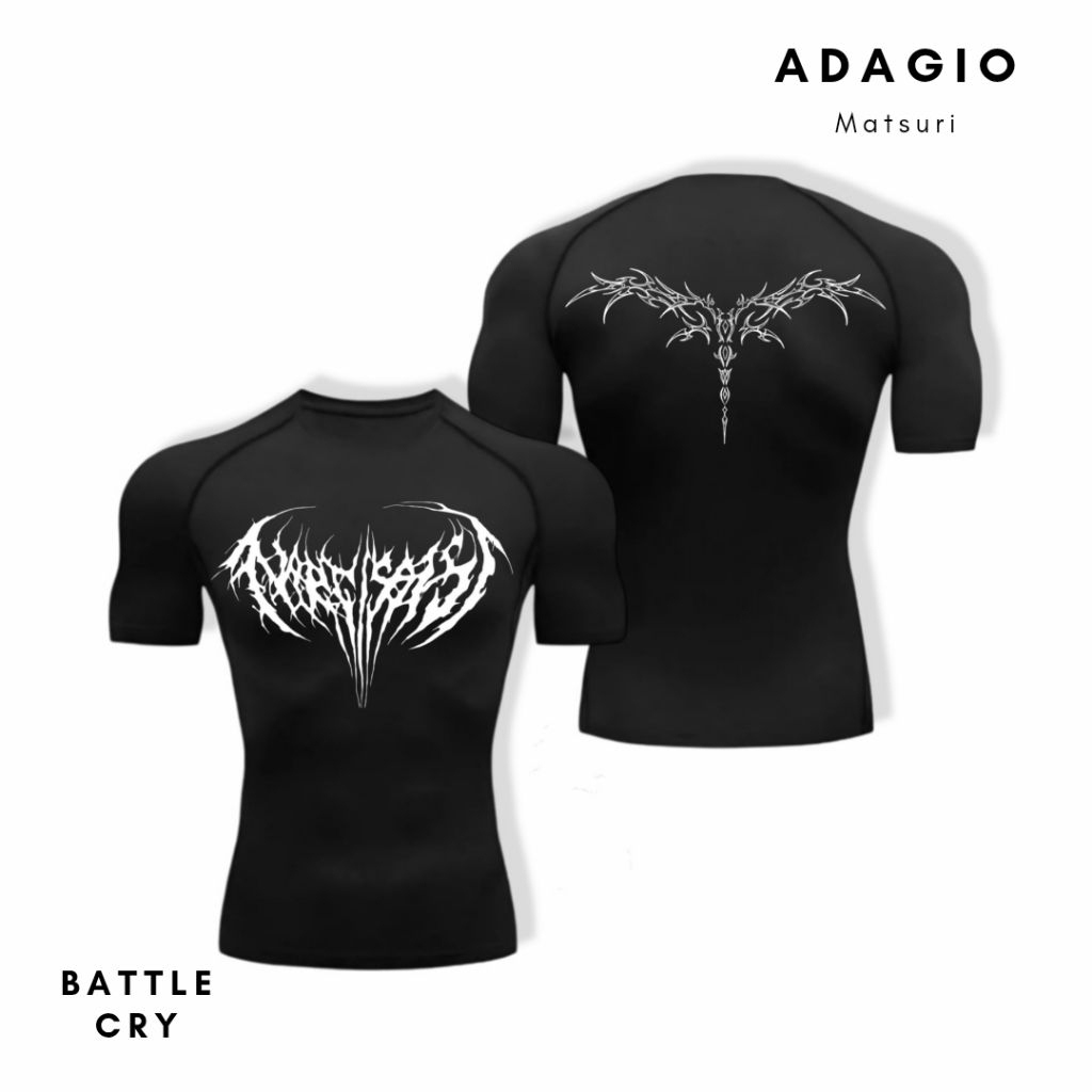 เสื้อยืดรัดกล้ามเนื้อ Battle cry | ANIME T-SHIRTS/COMPRESSION SPORTS T-SHIRTS/ SIGMA T-SHIRTS/METAL 