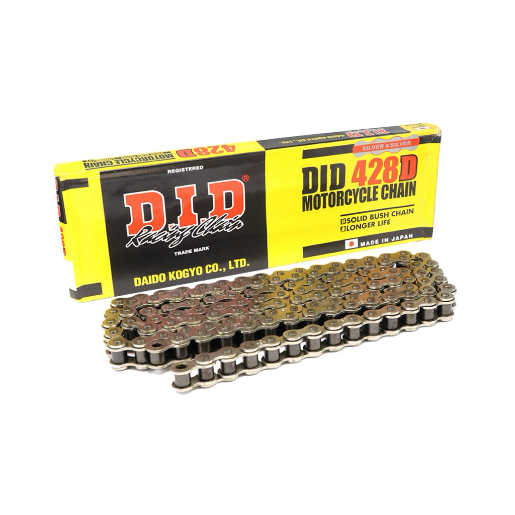 DID Drive Chain 428D X 128L Silver Japan Motorcycle Chain