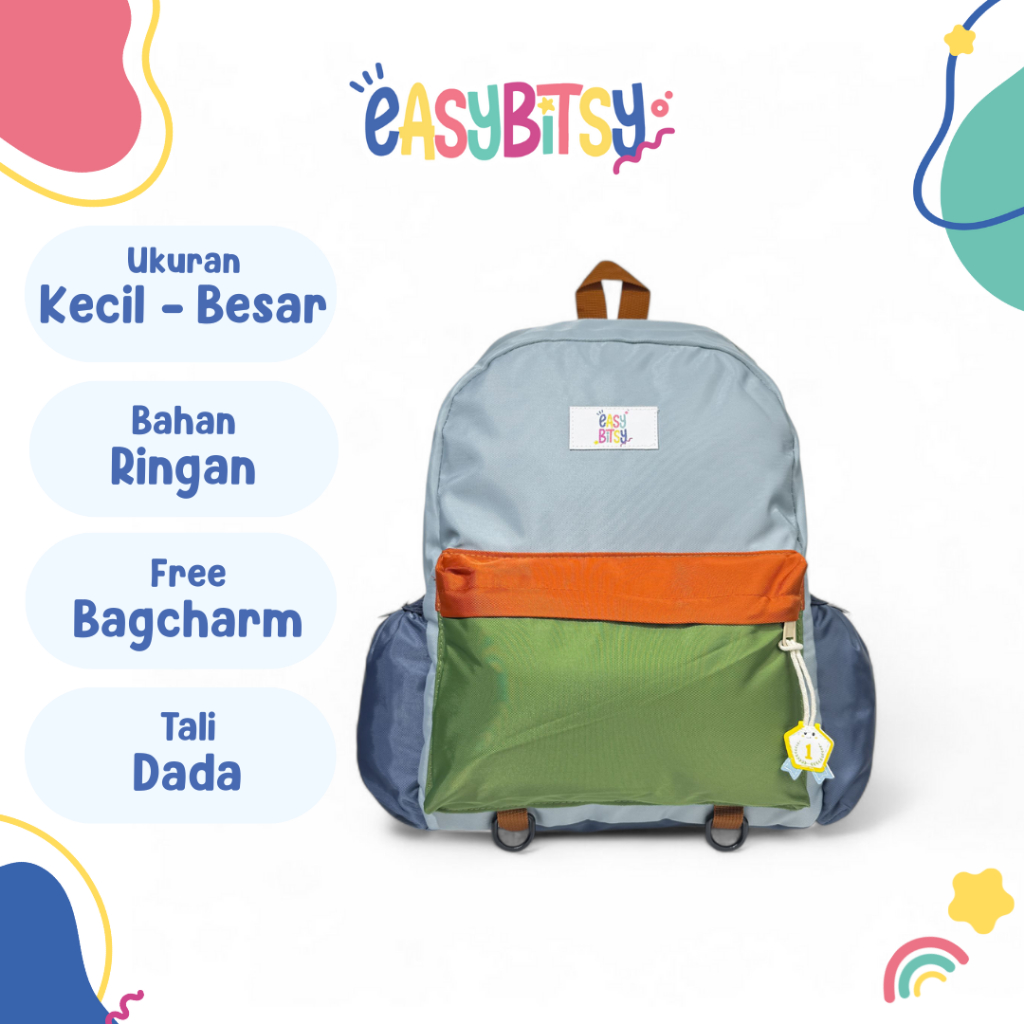 Easy Bitsy - กระเป๋าเป้สะพายหลังเด็กชายและเด็กหญิงก่อนวัยเรียน - โรงเรียนประถมศึกษา - Liya