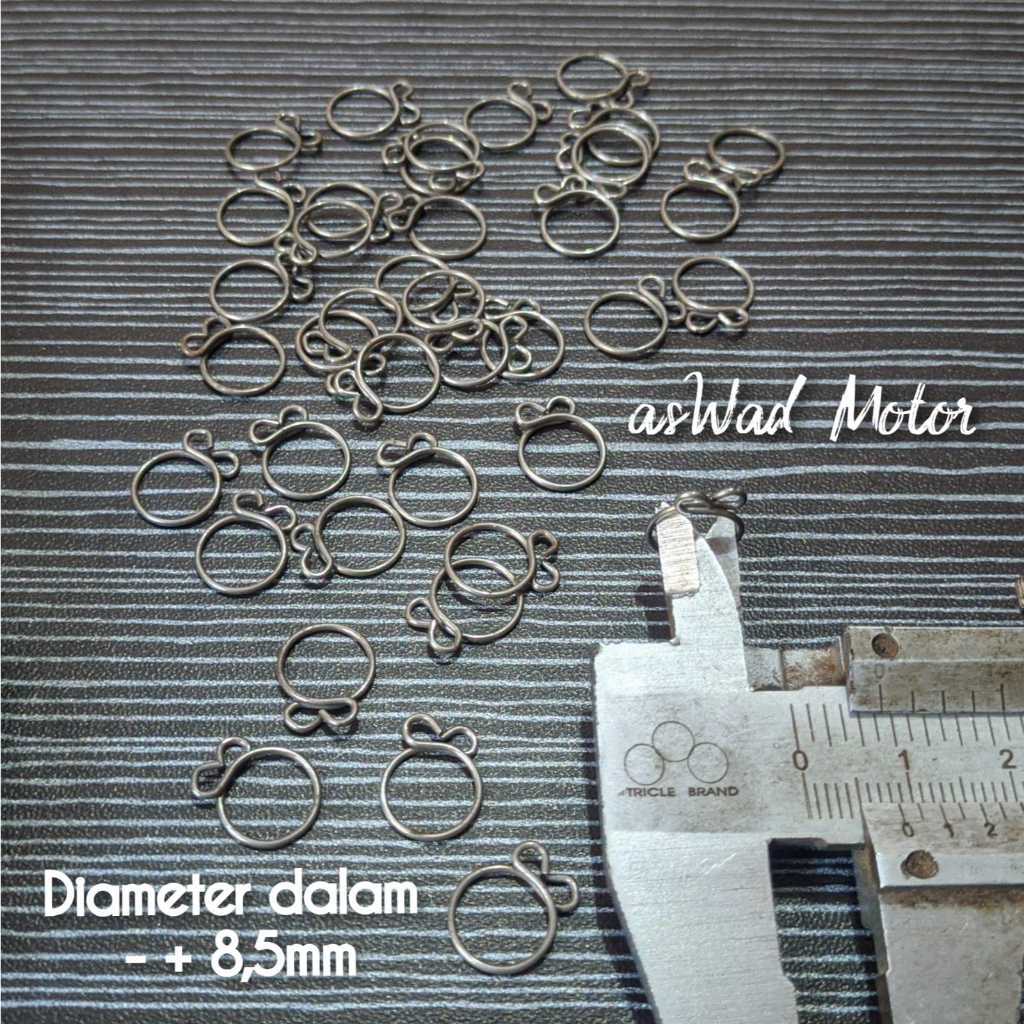 (2PCS) 8.5X1MM UNIVERSAL HOSE CLAMP / HOSE CLAMP / CLIP / HOSE CLAMP / HOSE CLAMP / แท้ HOSE CLAMP