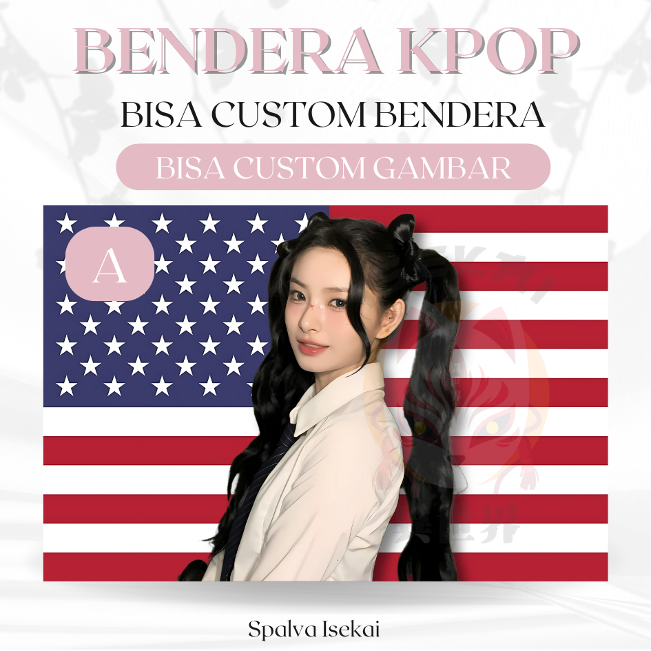 KPOP YIREN EVERGLOW AMERICAN Flag / โปสเตอร์ KPOP / KPOP Wang Yiren FLAG / พรม KPOP / พรมKpop