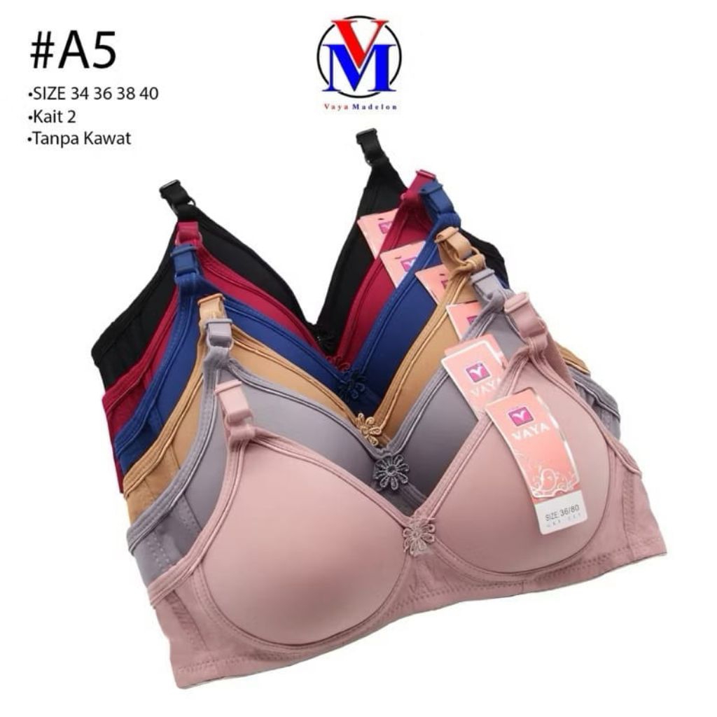 {1PCS} VAYA TEENAGE WIRELESS BRA ถ้วย A art A5