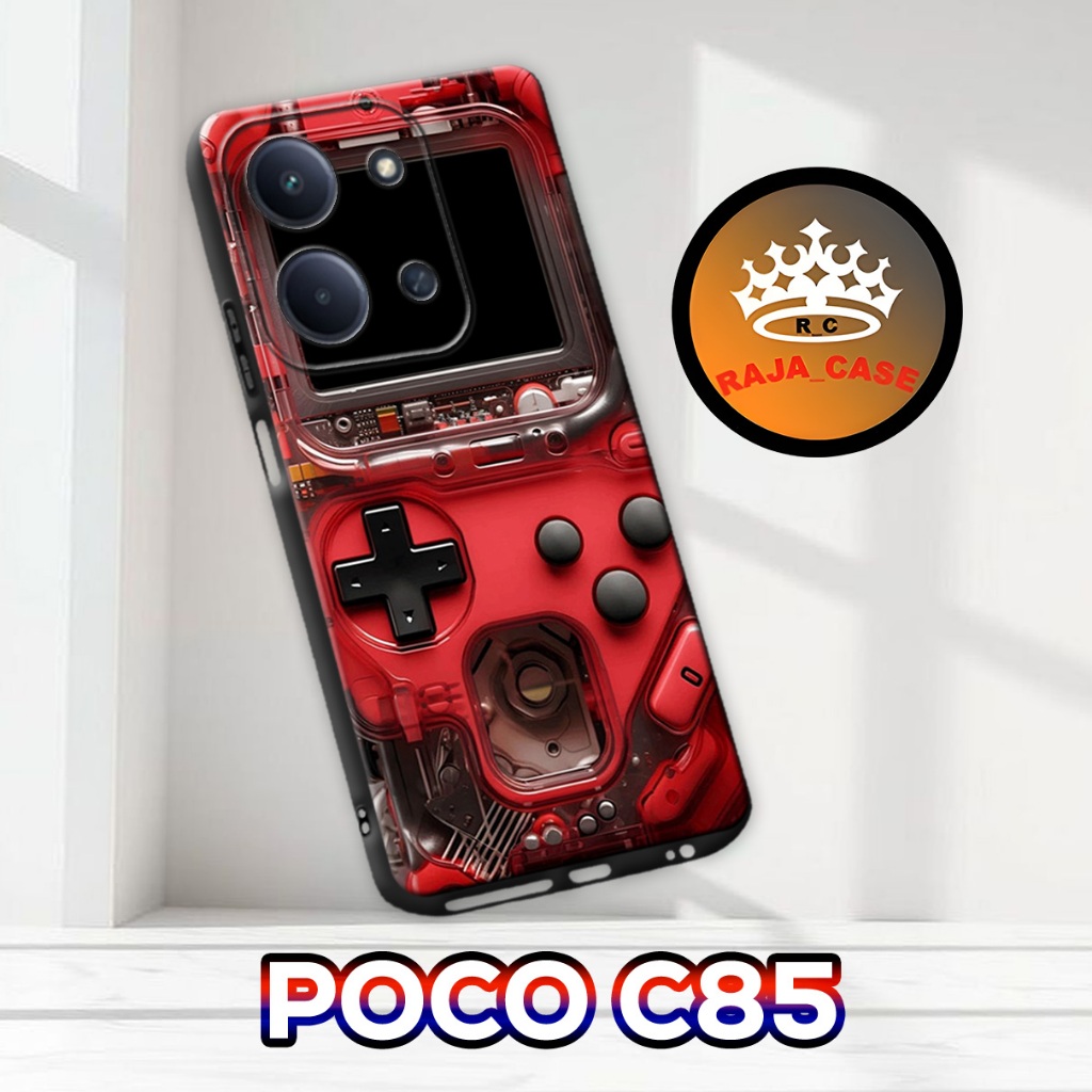 Rc18/ POCO C85 softcase - Gameboy Motif - เคส POCO C85 - POCO C85 Casing - POCO C85 silicone cool ca