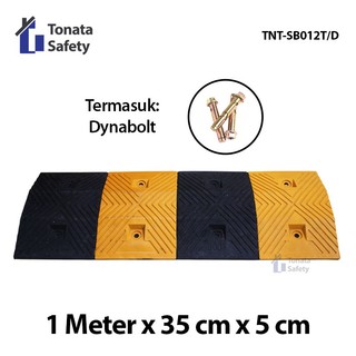 Tonata Rubber Speed Bump Polisi Tidur Karet 100 x 35 x 5 cm