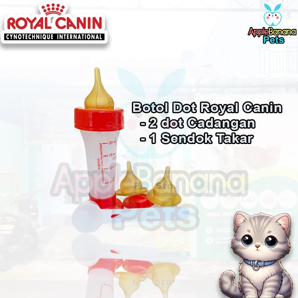 Royal Canin Cat Milk Bottle / RC Cat Nipple 1 ชุด