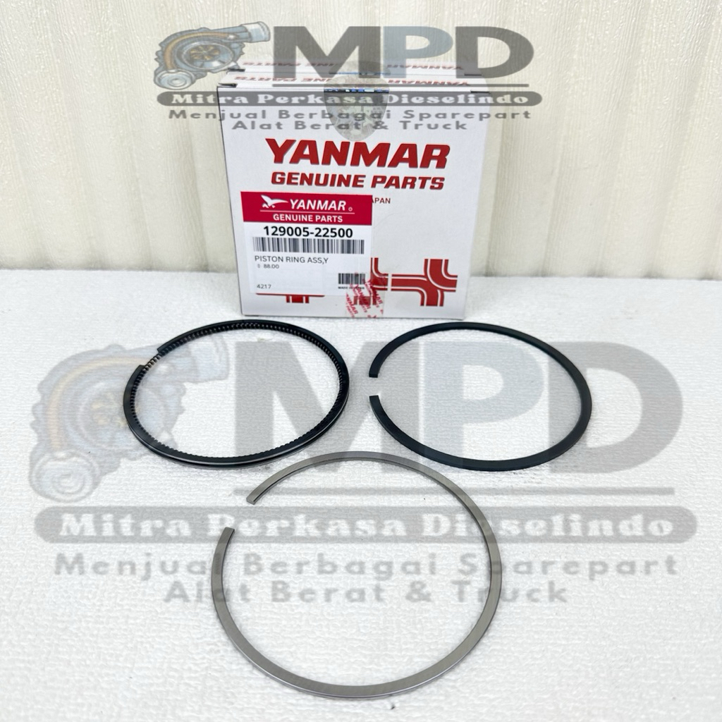 129005-22500 แหวนลูกสูบ Yanmar 4TNV88 4TNE88 4D88 แหวน Sether 4TNV88