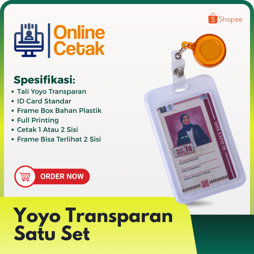 แพ็คเกจสมบูรณ์ของ ID CARD/YOYO TRANSPARENT/FRAME BOX