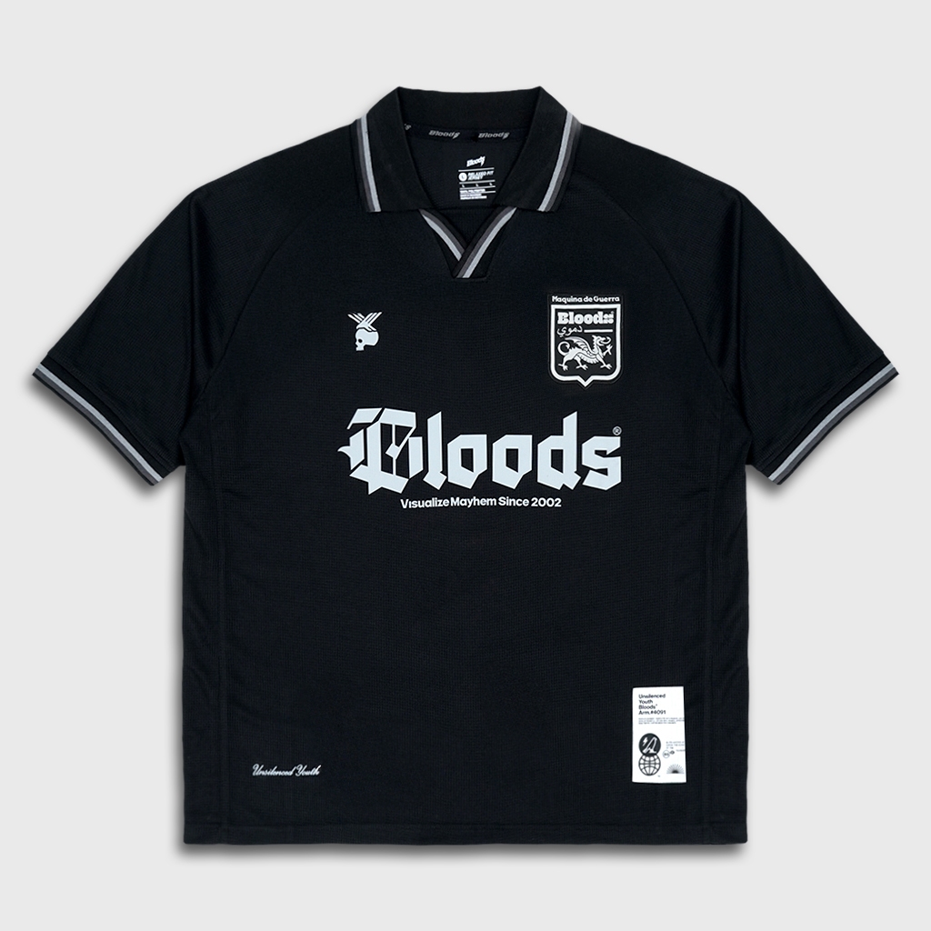 Bloods Series เสื้อยืด Jersey Culture สีดํา
