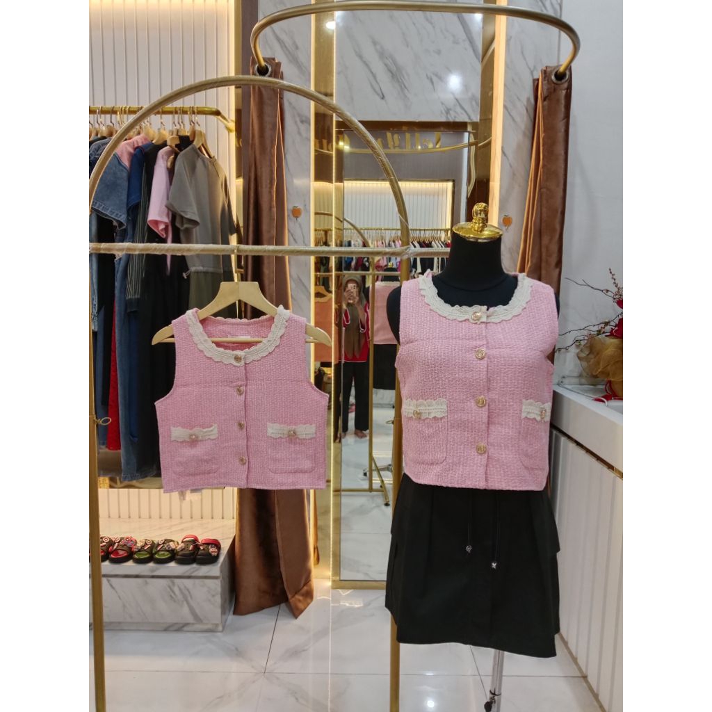 LADY APPLE เสื้อสีชมพู Import BKK