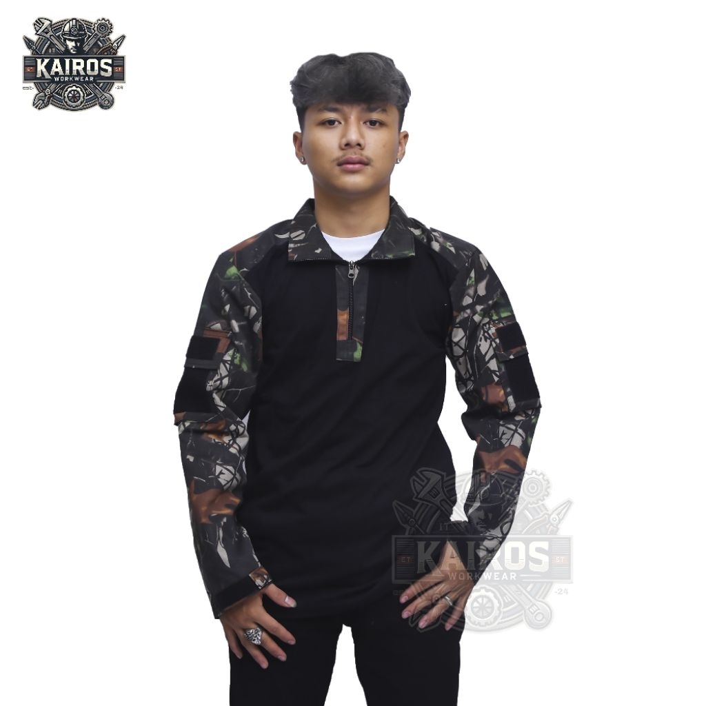 เสื้อ KEMEJA TACTICAL BDU, PERBAKIN CAMO, เสื้อ COMBAT ที่ดีที่สุด