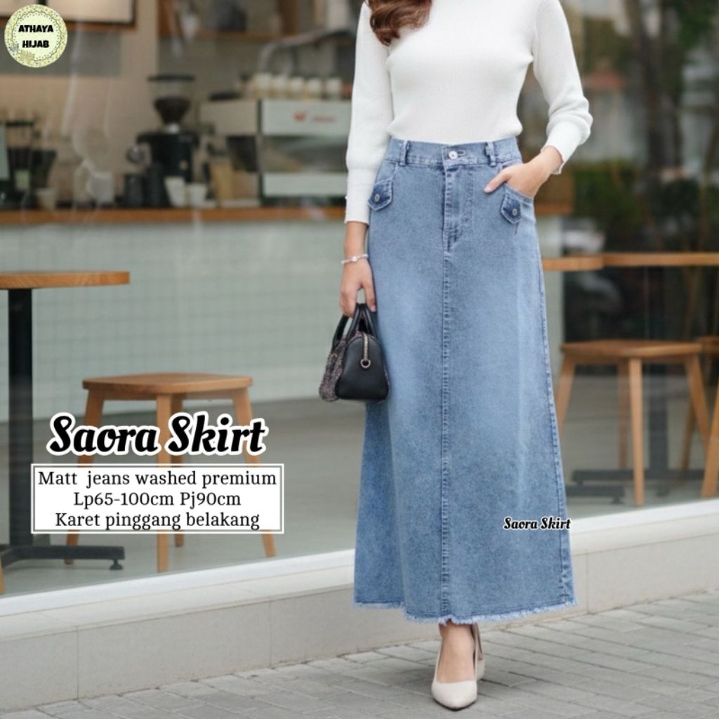 Saora - Kavita - Bella - Deina Skirt กระโปรงยีนส์ (อธยา) Dil Rwis